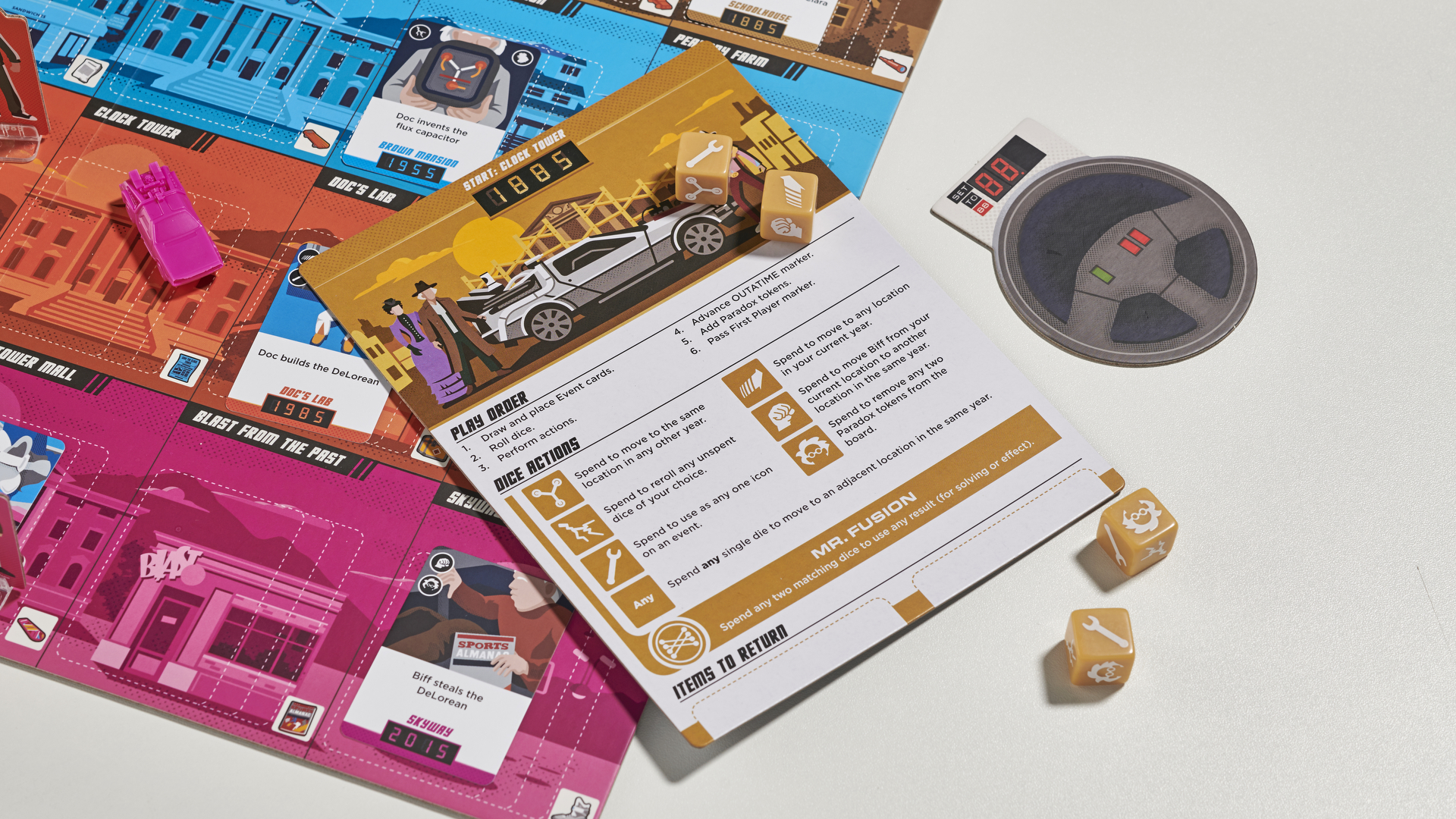 Back to the Future Dice Through Time board game