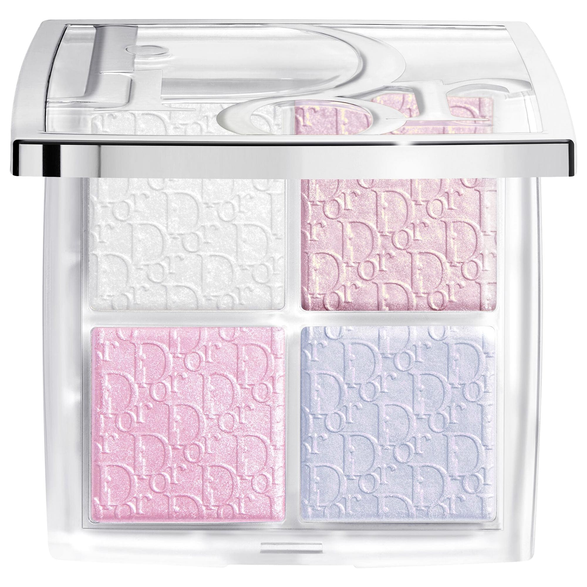 Backstage Glow Maximizer Face Palette - 002 Frosted Opal Glow - a Harmony of Frosted Lilac and Blue Shades