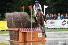 Oliver Townend and Cooley SRS in action on cross-country day yesterday. Picture by Peter Nixon