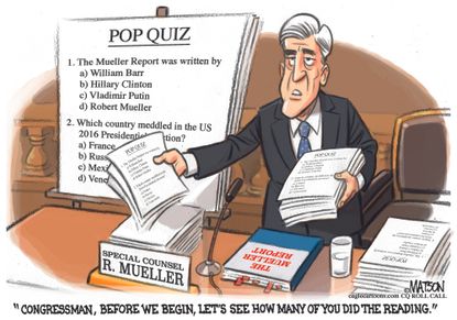 Political Cartoon Pop Quiz Congress Reading Mueller
