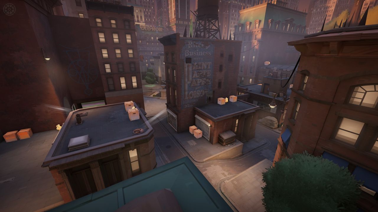Several images of Deadlock's map, showing various juke routes.