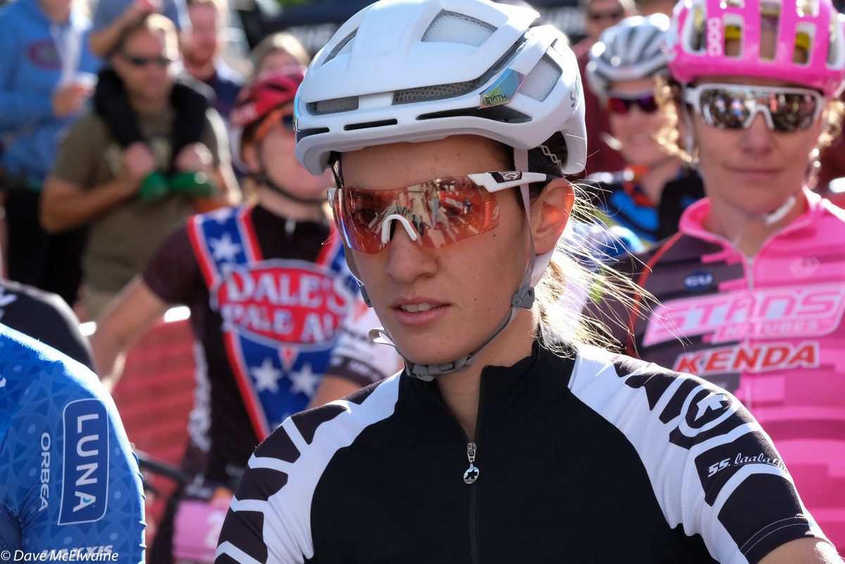 Sofia Gomez Villafane (Assos-Pivot) on the front row