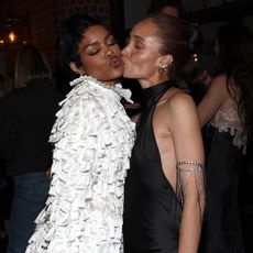 teyana taylor and adowa at the w magazine x dior pre-oscars party.