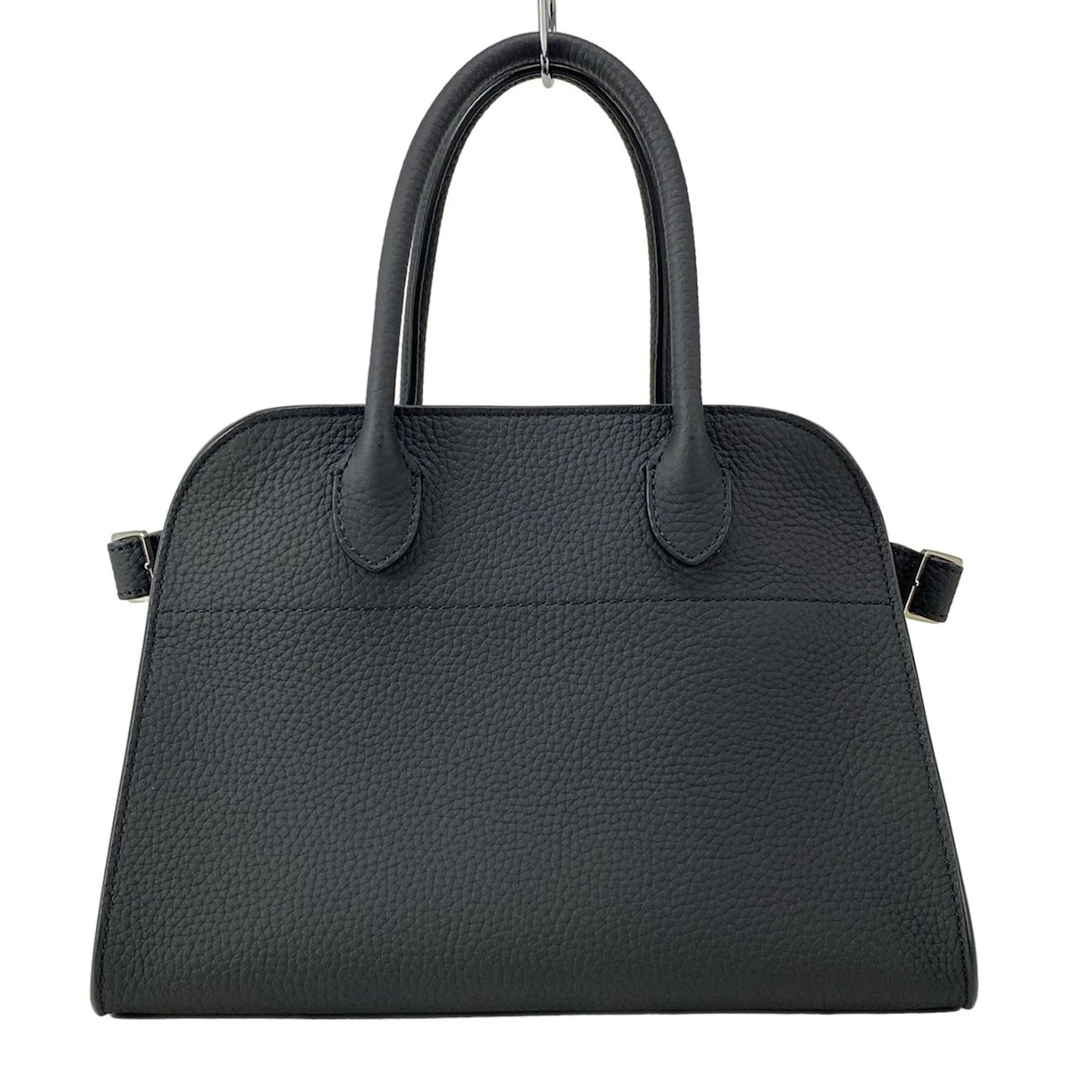 Auth the Row Soft Margaux 10 W1190 L133 Black Grain Calf - Tote Bag