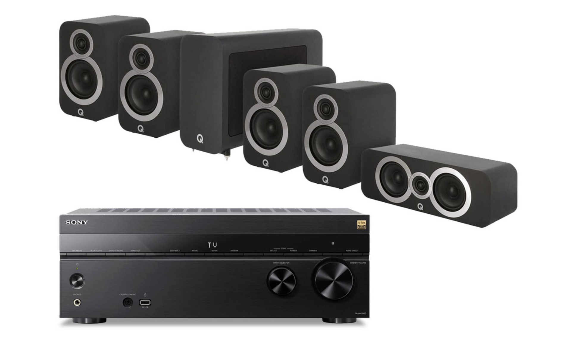 Sony TA-AN1000 with Q Acoustics 3020i 5.1 speaker package