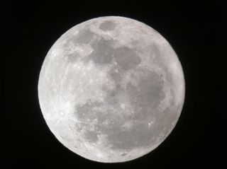 Full Moon over Long Beach, CA