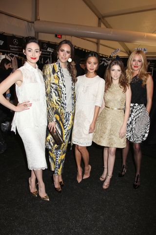 Emmy Rossum, Louise Roe, Jamie Chung, Anna Kendrick And Cat Deeley At New York Fashion Week AW14