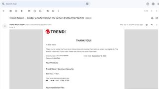 Trend Micro app screen shot