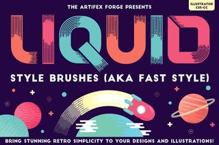 Liquid Style Brushes, one of the best Illustrator brushes