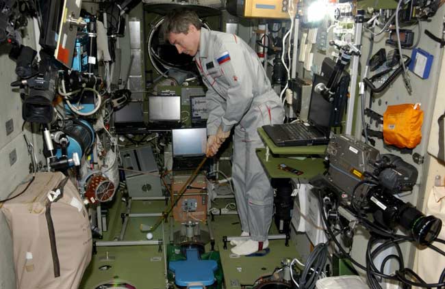 Next ISS Commander&#039;s Spacewalk Golf Shot Raises Concerns