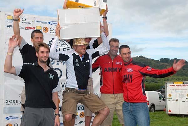 Men's team podium