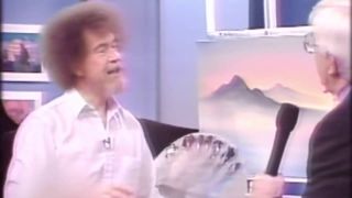 Phil Donahue with Bob Ross on The Phil Donahue Show
