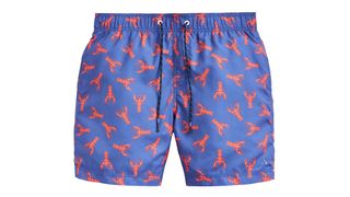 Joules Heston Lobster Print Swim Shorts