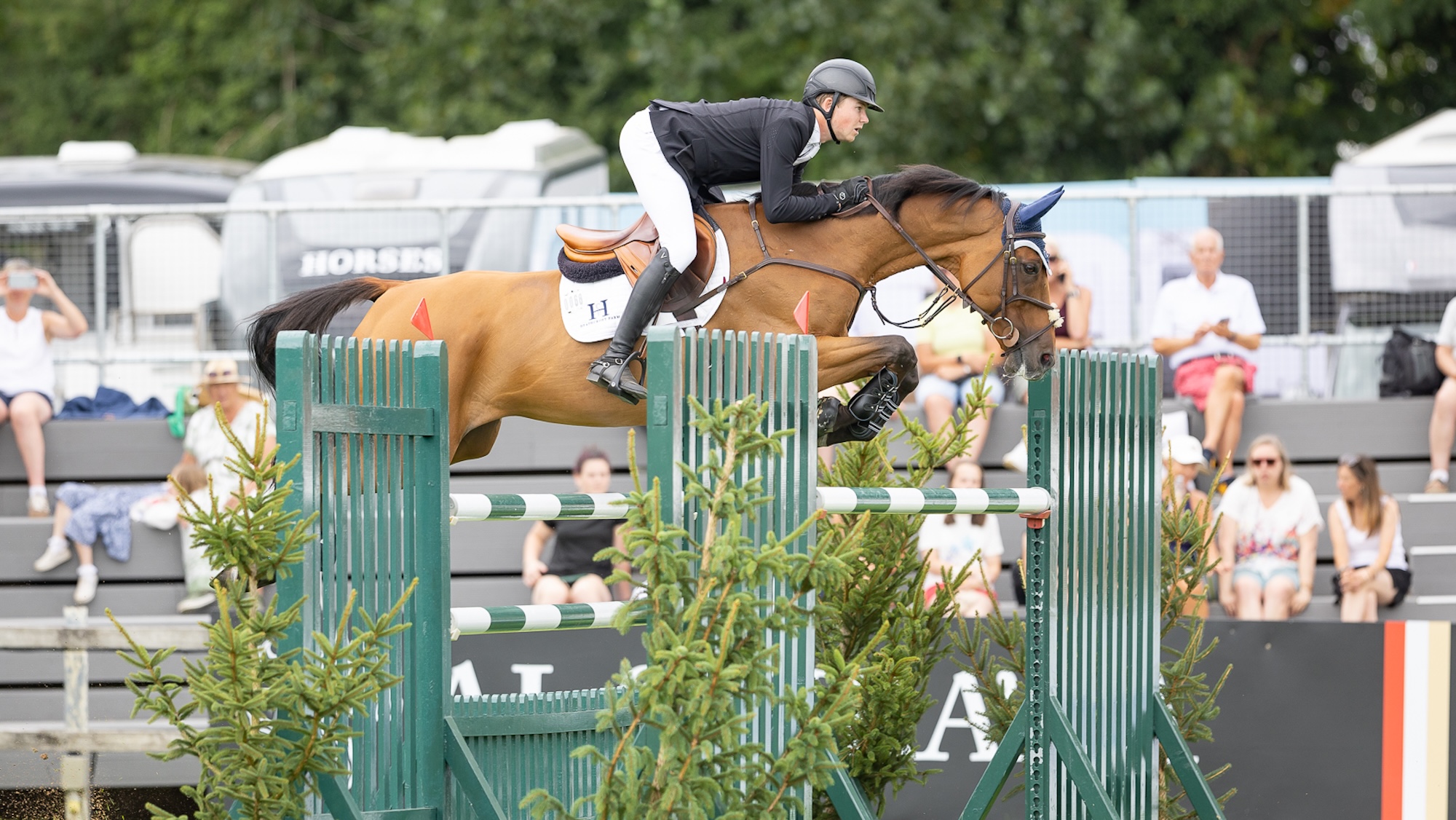 Harry Charles and Bandit clear an oxer