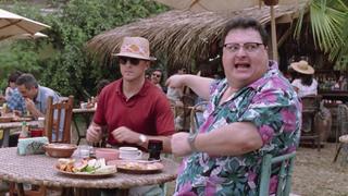 Dodgson and Nedry in Jurassic Park