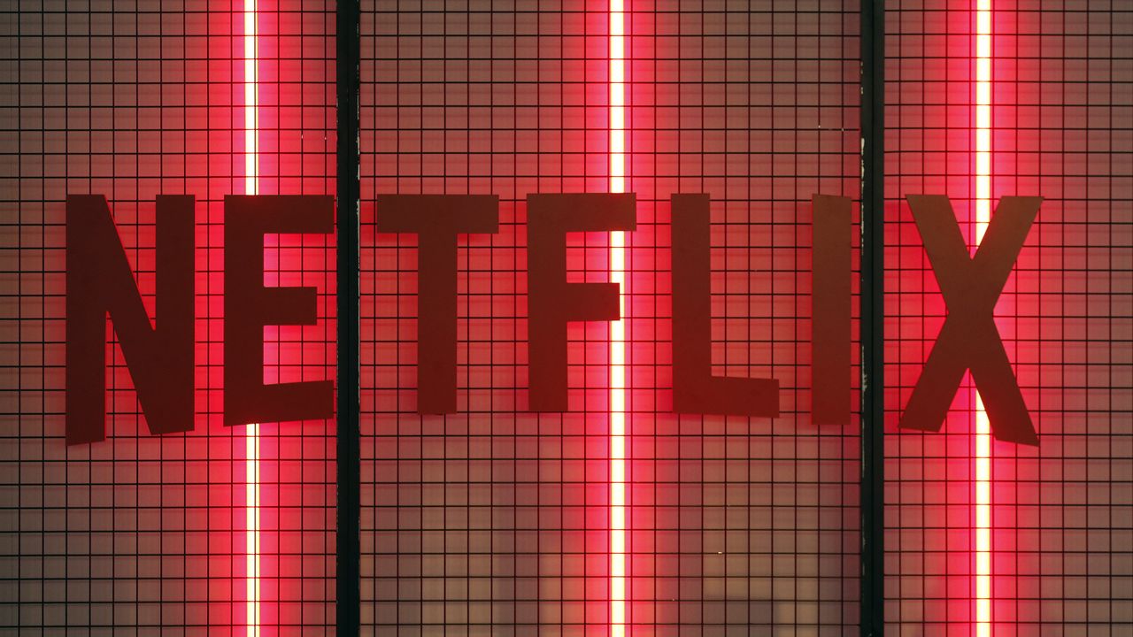 Netflix logo is displayed during the &#039;Paris Games Week&#039; on November 02, 2017 in Paris, France. Netflix is an American company offering streaming movies and TV series on the Internet. &#039;Paris Games Week&#039; is an international trade fair for video games and runs from November 01 to November 5, 2017.