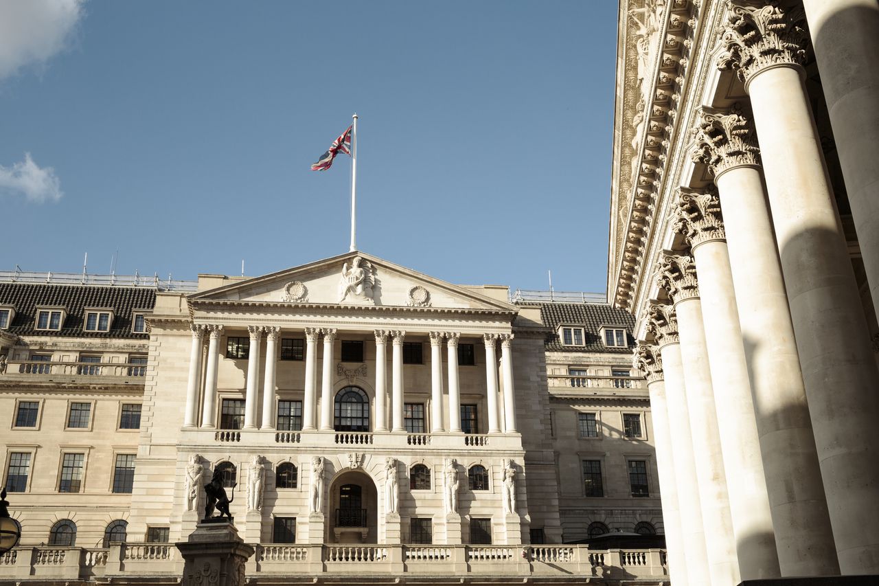 Bank of England building in London