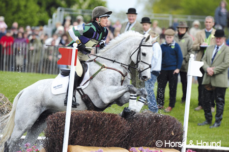 Caroline Powell and Lenamore in the Badminton Lake in 2009