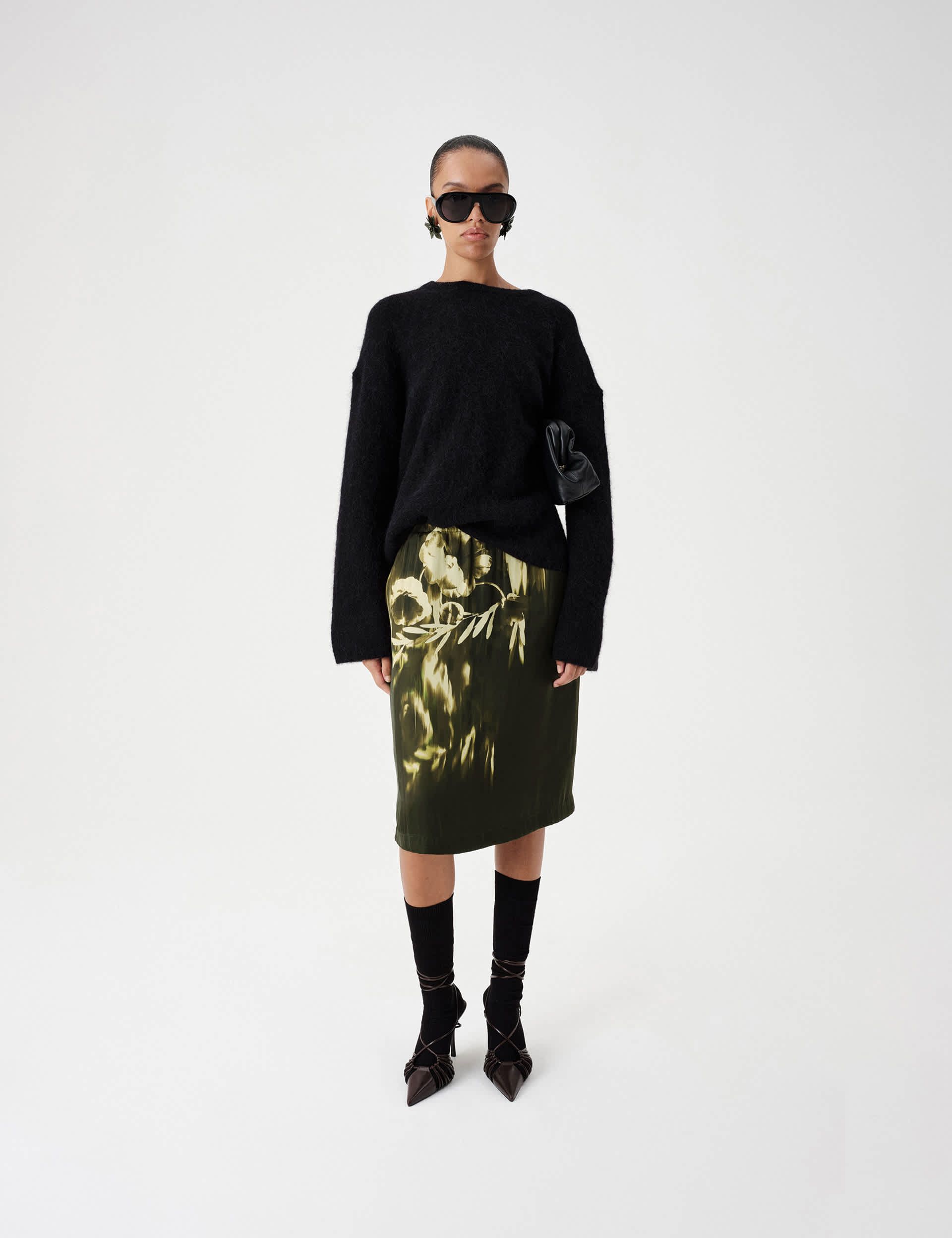 Brushed Wool Alpaca Blend Oversized Jumper
