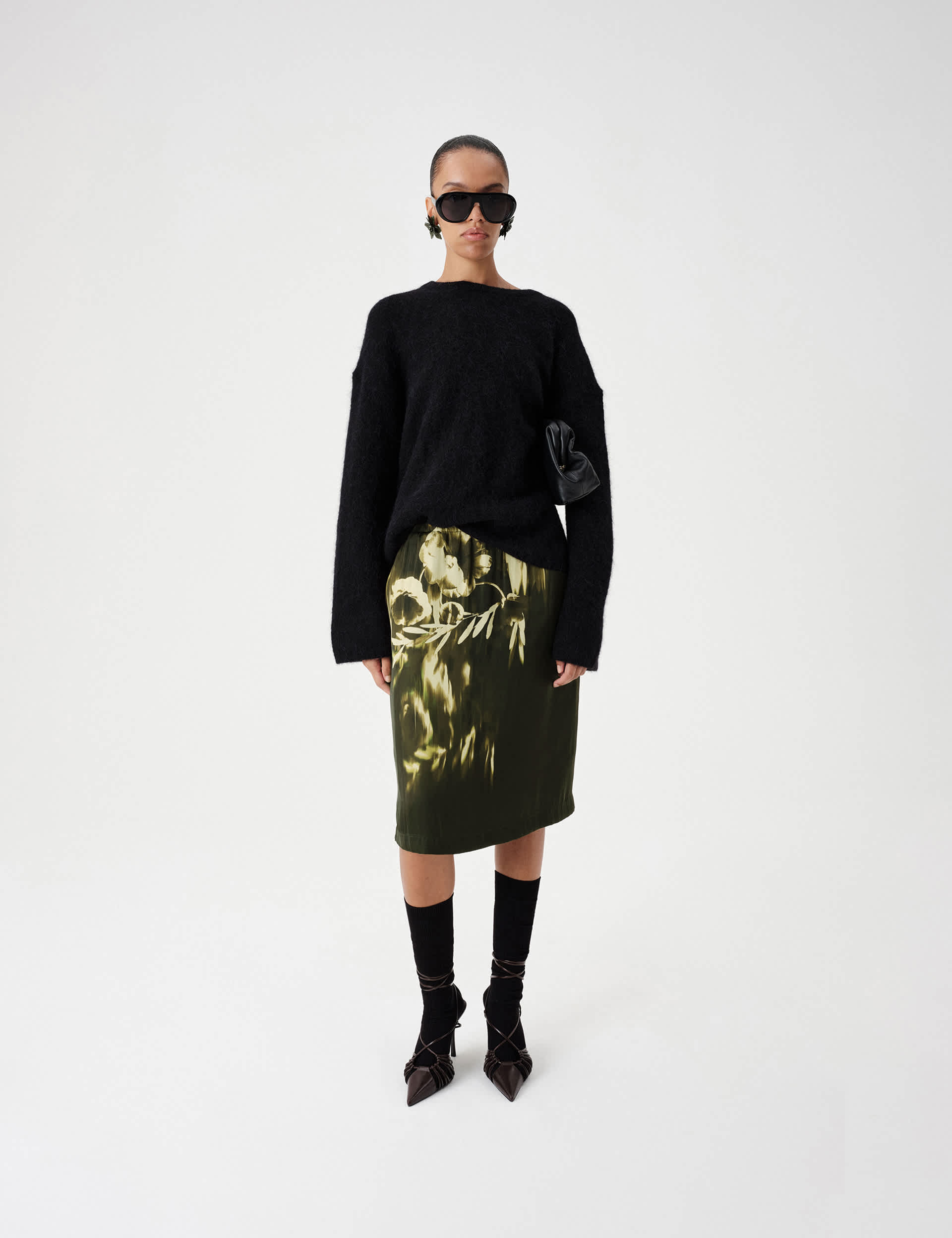 Brushed Wool Alpaca Blend Oversized Jumper