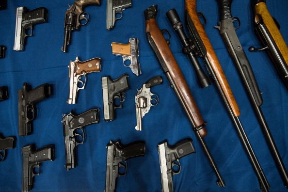 Guns seized by the New York Police Department in August 2013