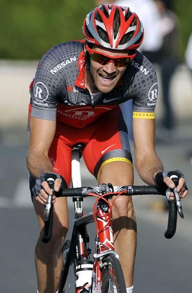 Geoffrey Lequatre (Radioshack) launched a solo attack, but was reeled in with 400m to go.