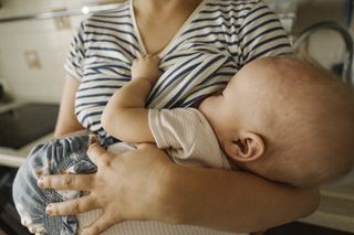 Baby breastfeeding