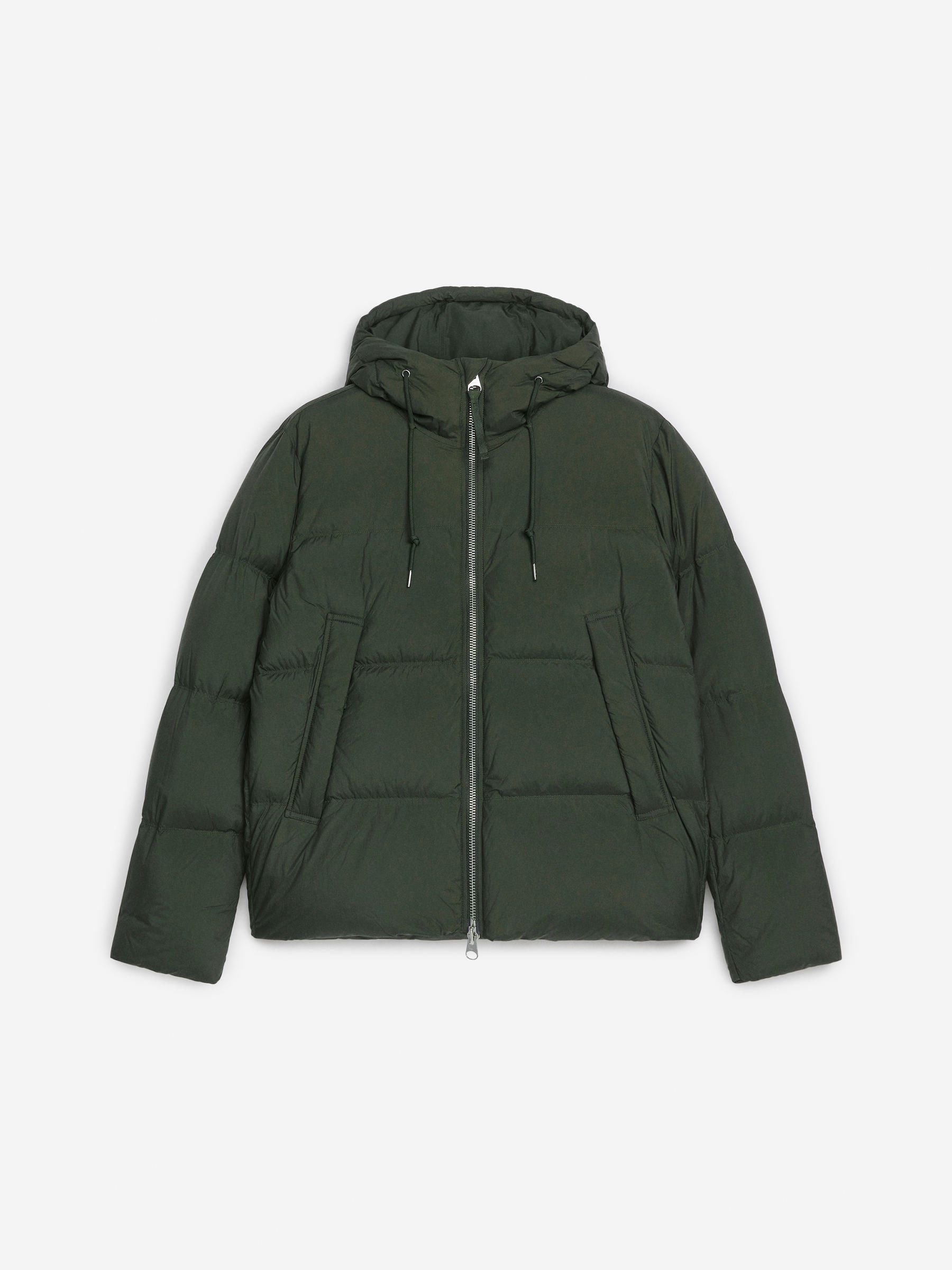 Upcycled Down Puffer Jacket &amp;ndash; Dark Green &amp;ndash; Men &amp;ndash; Arket Gb