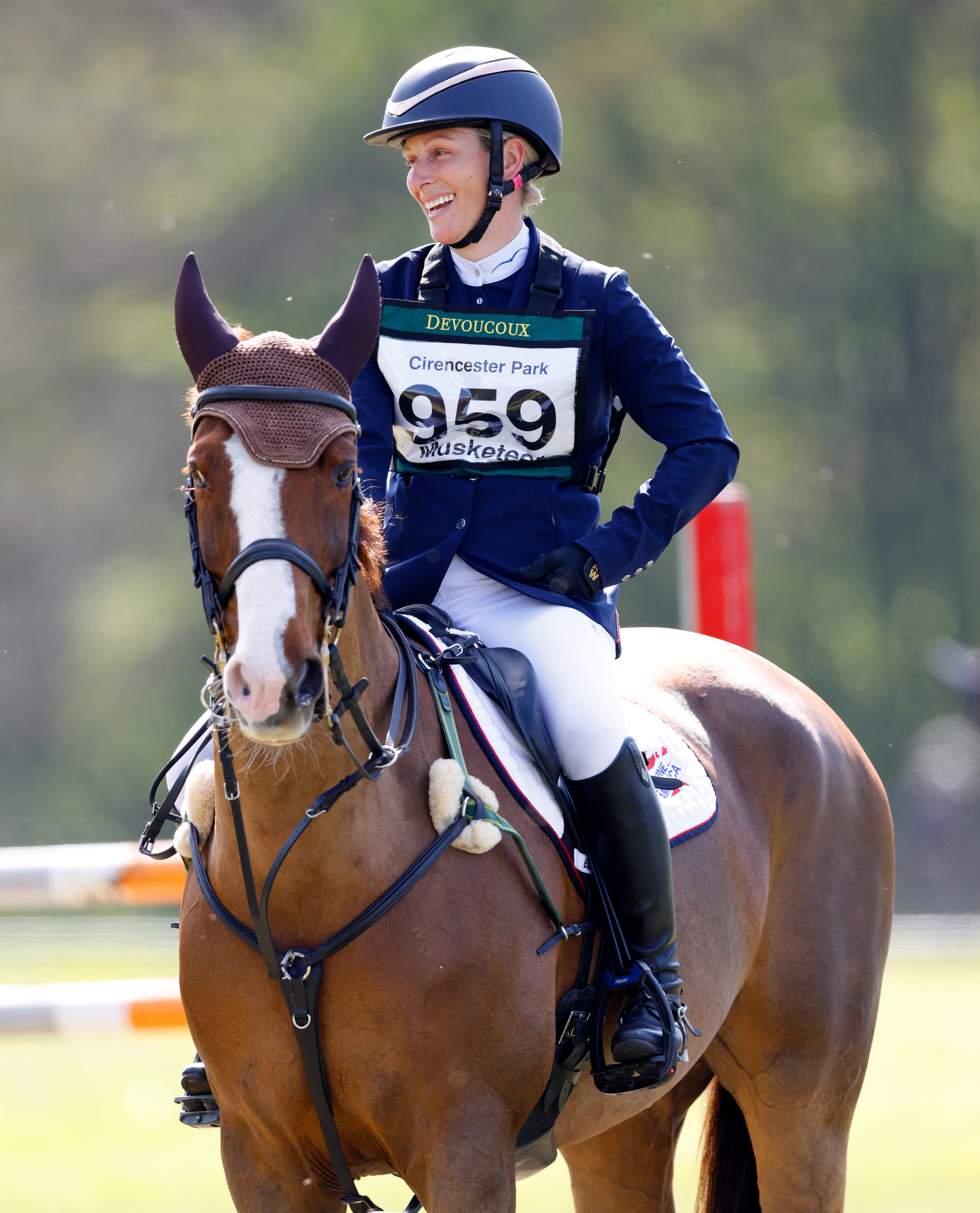 Zara Tindall riding a horse