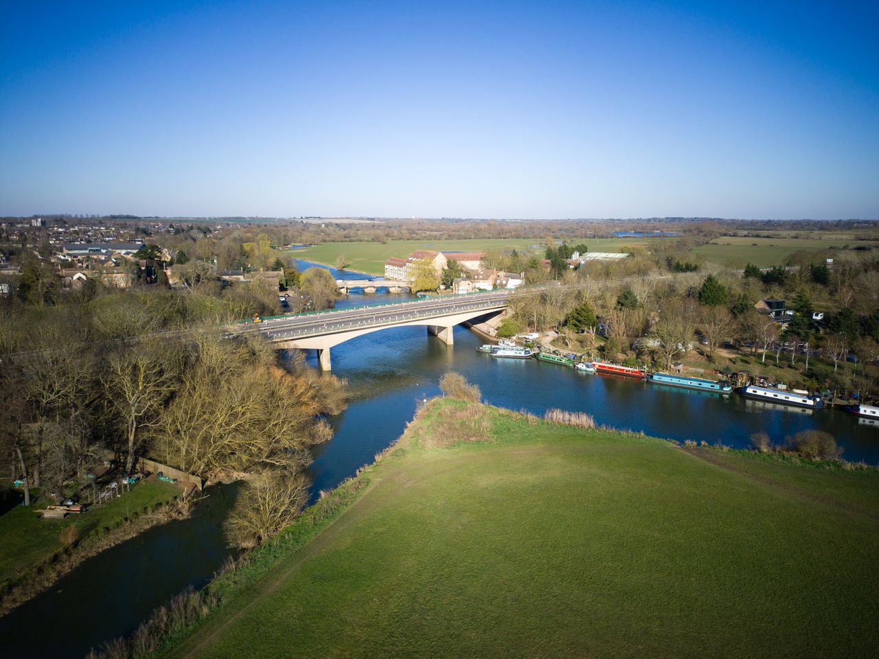 Photo of a road bridge taken with the Potensic Atom 2 drone