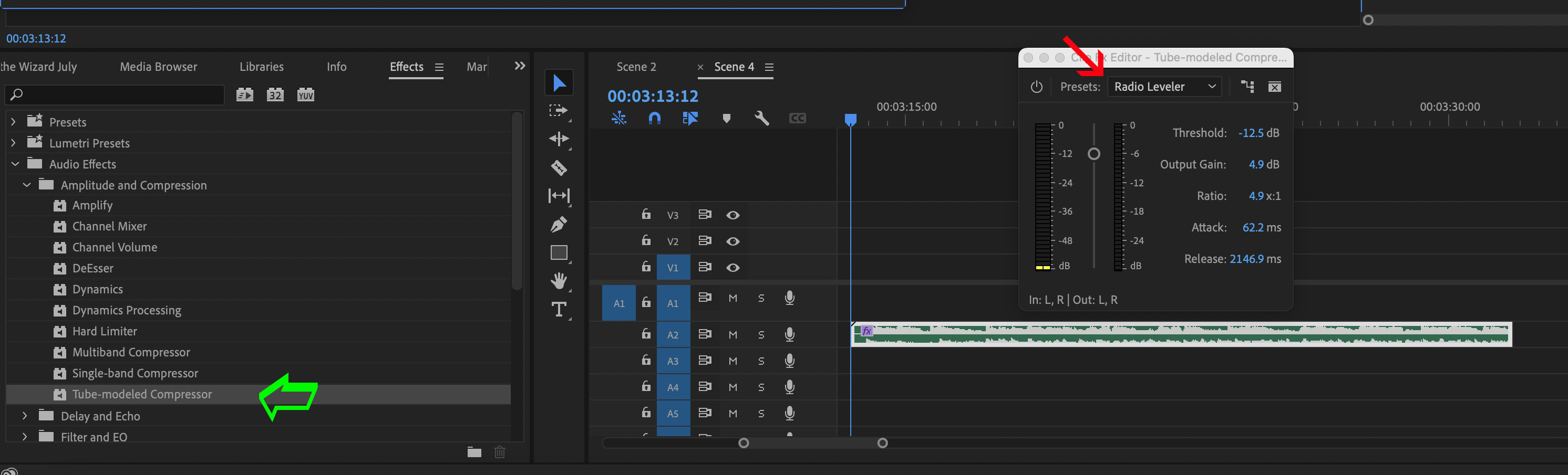 Adobe processing for analog radio show