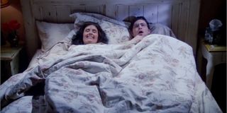 Chandler and Monica in "The One That Could Have Been" in Friends.