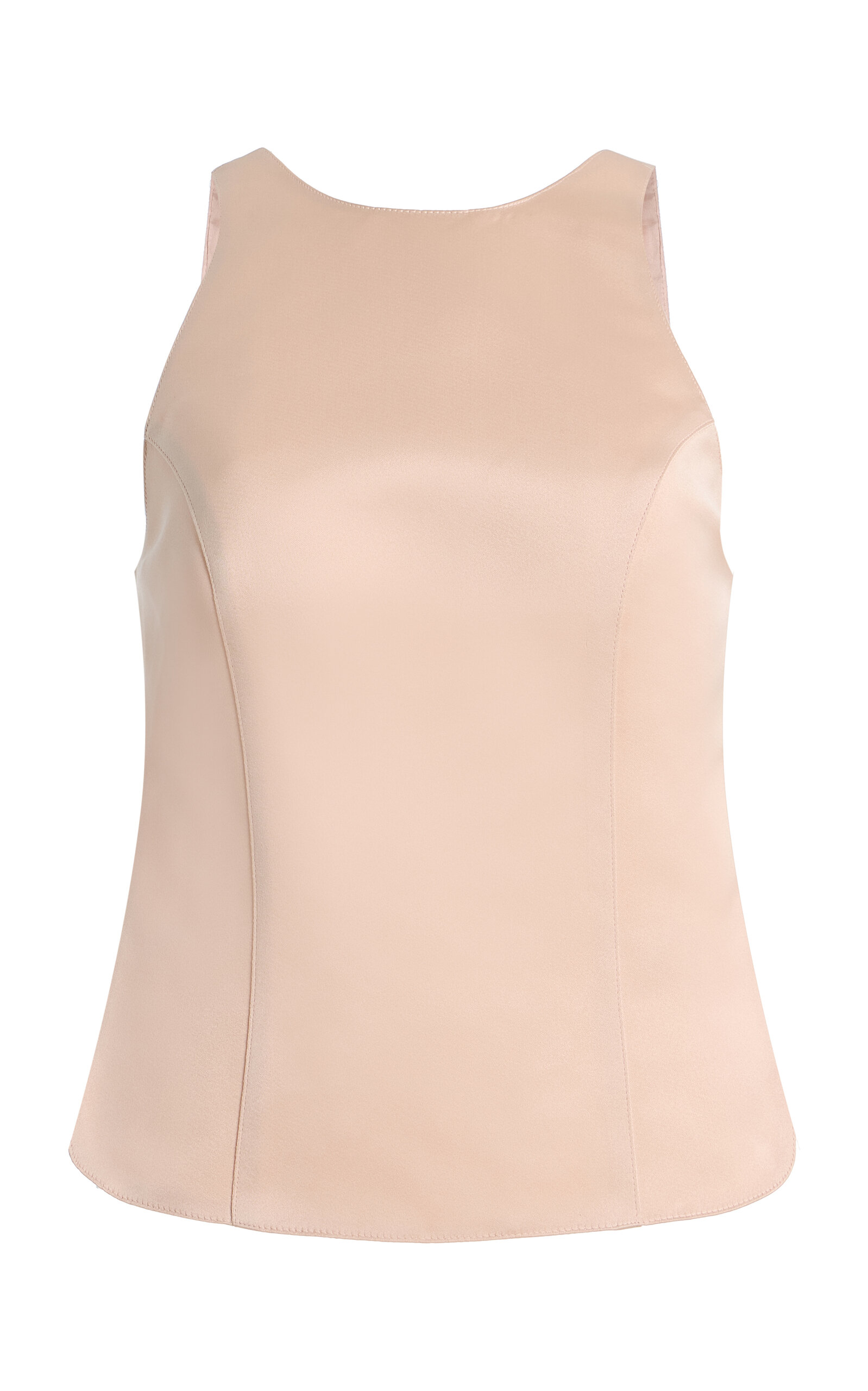 backless satin top