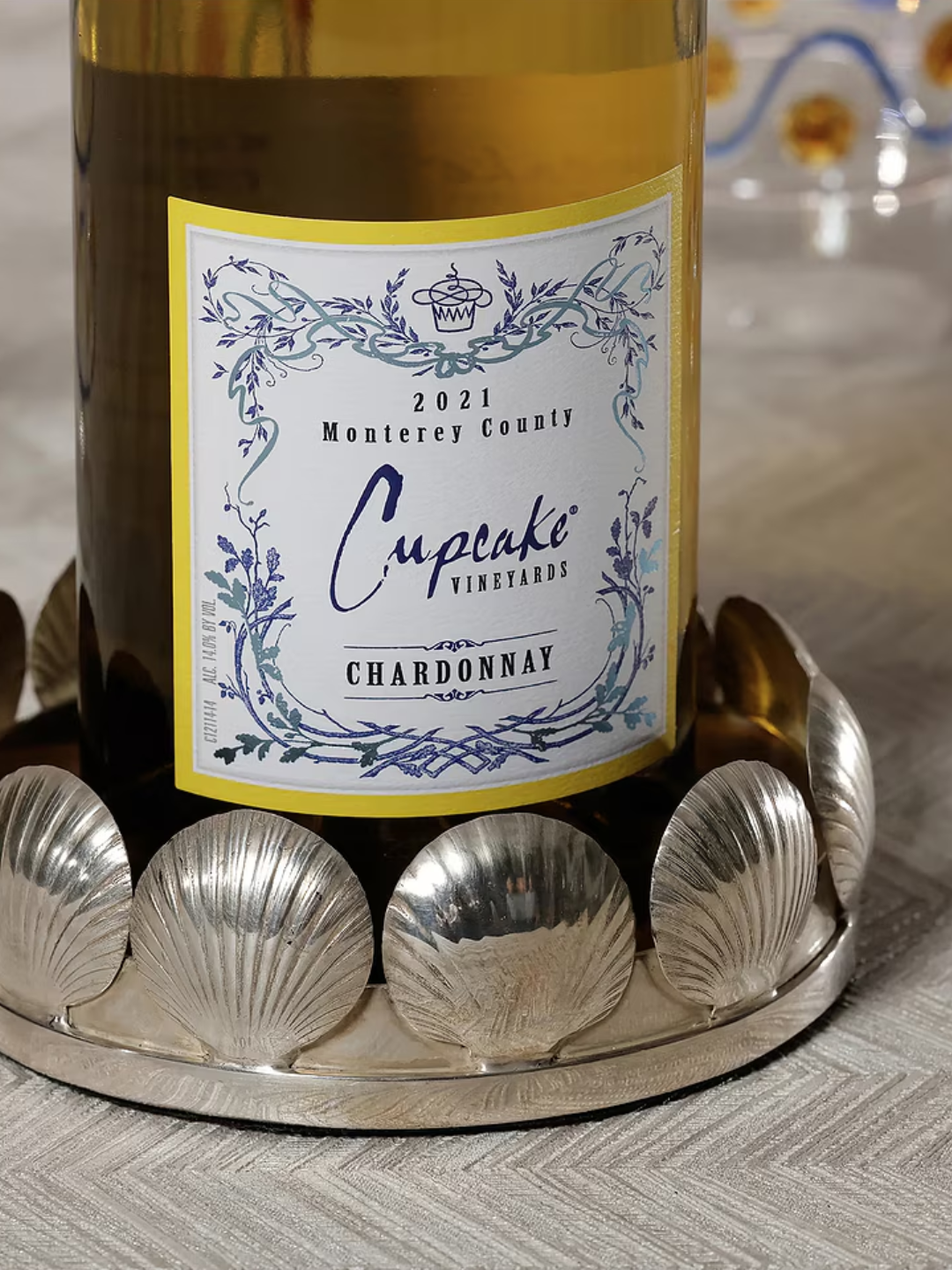A steel shell wine coaster from The Favorites