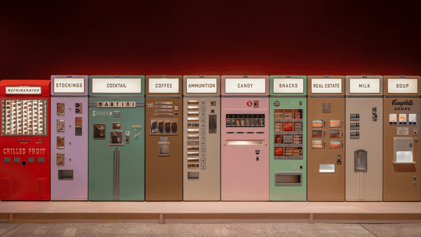 Rotating gif spotlighting a series of photographs, furniture items, installation views, and more.