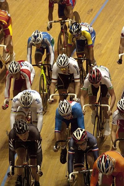 The action on the first day in Melbourne.