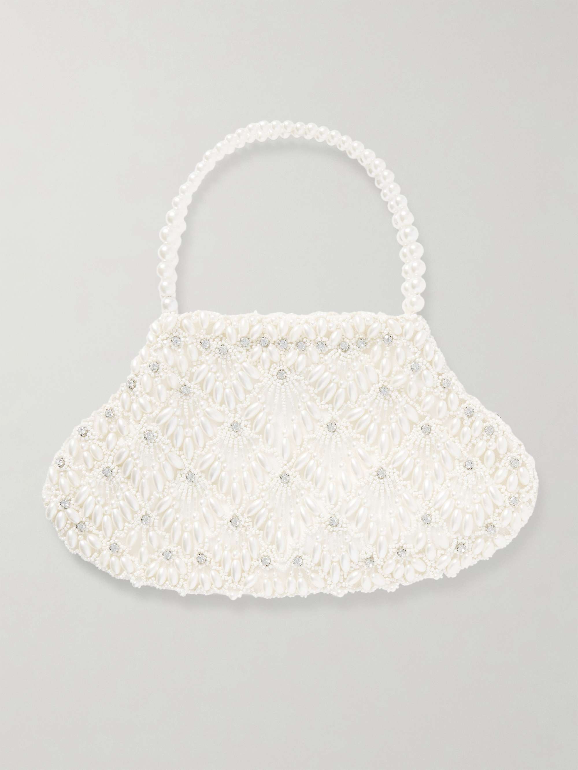 Scallop Embellished Tulle Tote