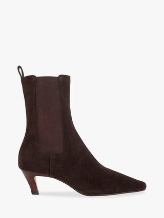 Dune , Odele Chiselled Toe Kitten Heel Chelsea Ankle Boots