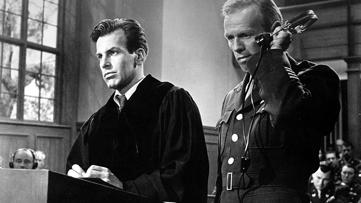 A still from the film Judgment at Nuremberg