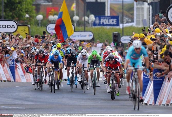 The other favorites for the stage win let Vincenzo Nibali get too much of a gap and couldn't get him back before the line
