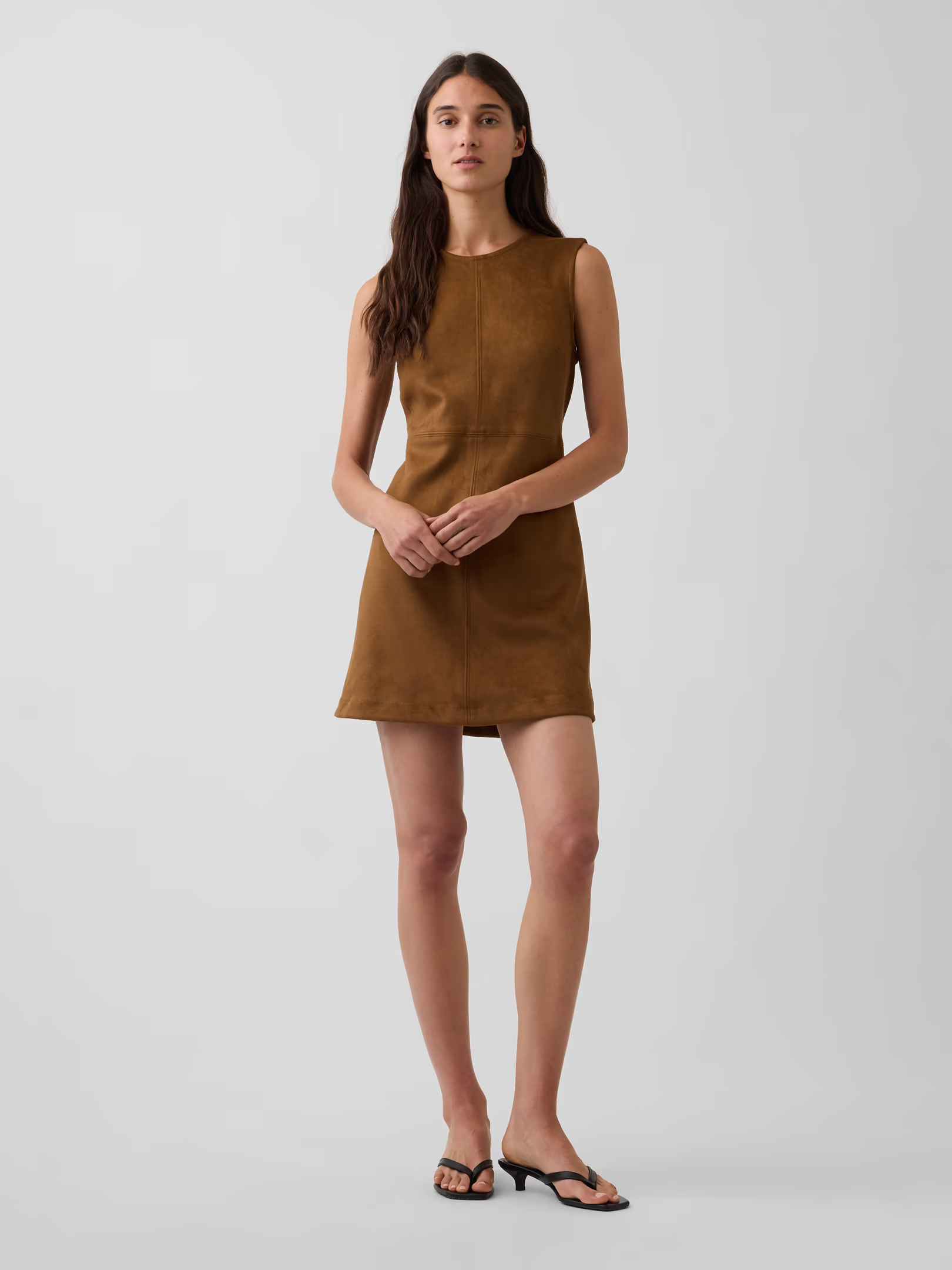 Gap, Vegan Suede Mini Shift Dress
