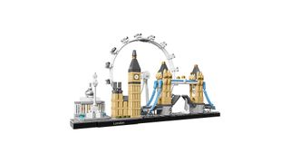 Lego London Skyline on white background