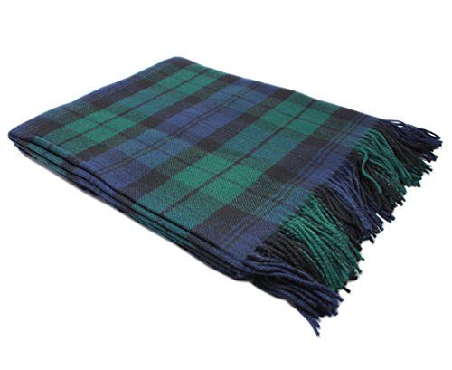 Black Watch Tartan Lambswool Throw