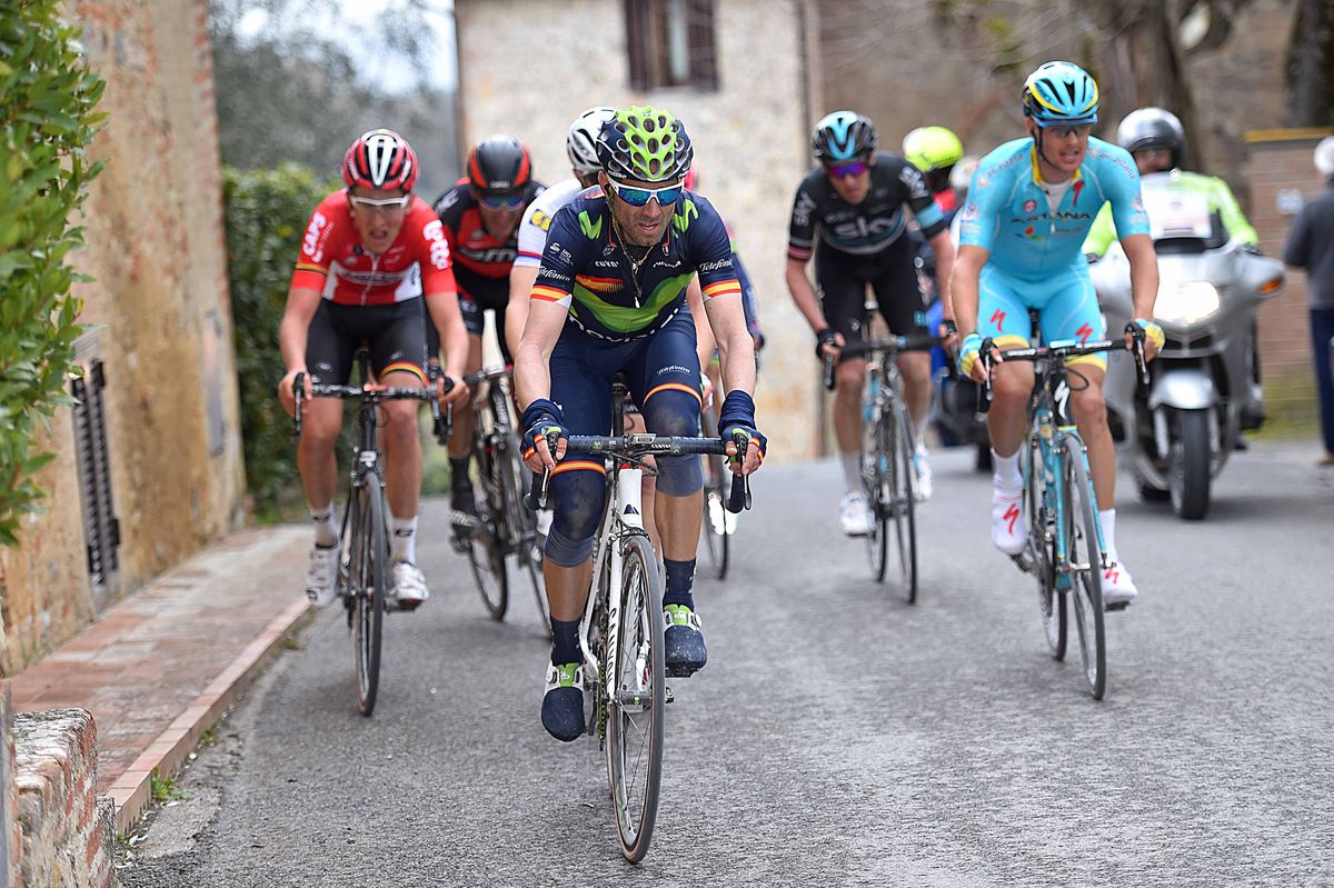 Alejandro Valverde in the peloton