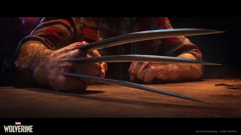 Marvel&#039;s Wolverine screenshot showing Logan drawing his adamantium claws