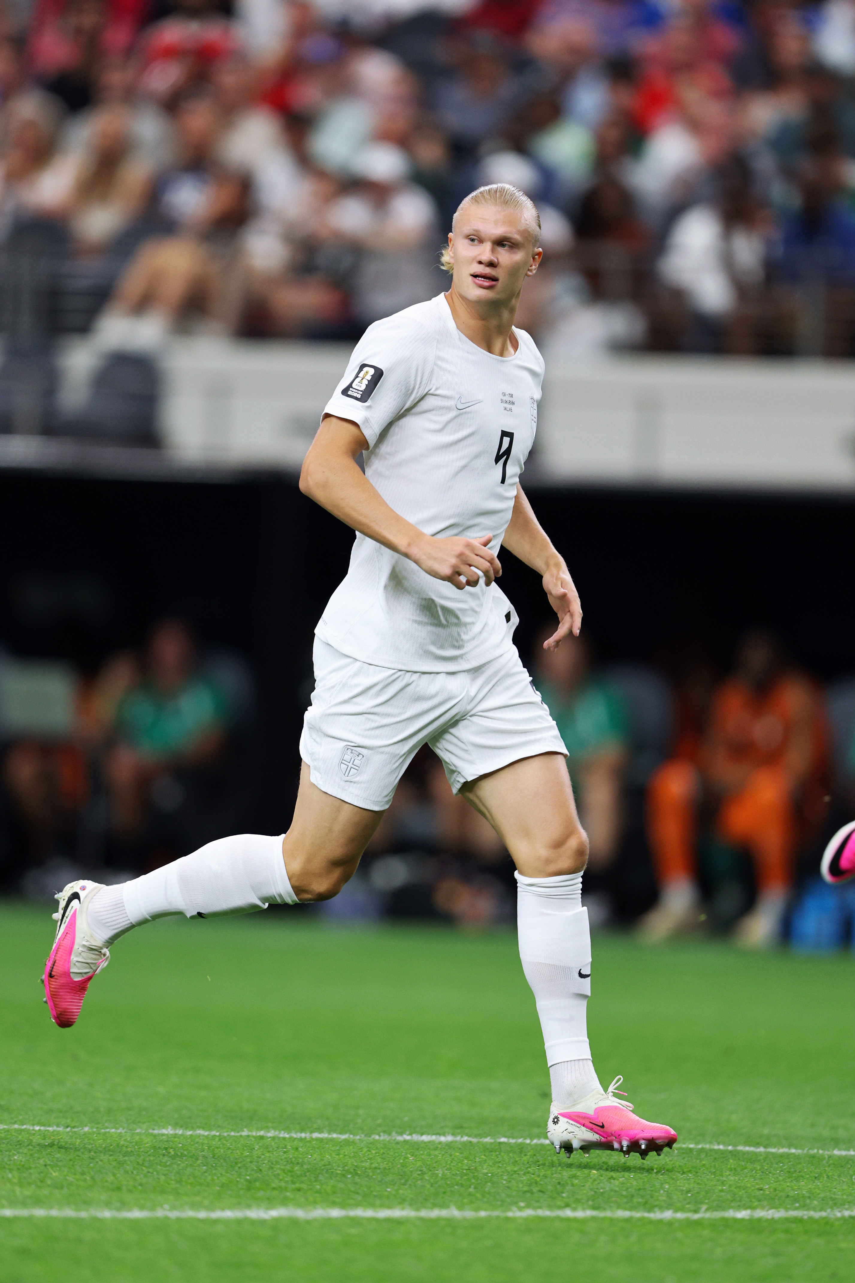 Erling Haaland of Norway during the World Cup match between Ivory Coast v Norway at the Dallas Stadium on June 30, 2026, in Dallas, Texas.
