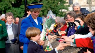 A young Prince William at a St David's Day event