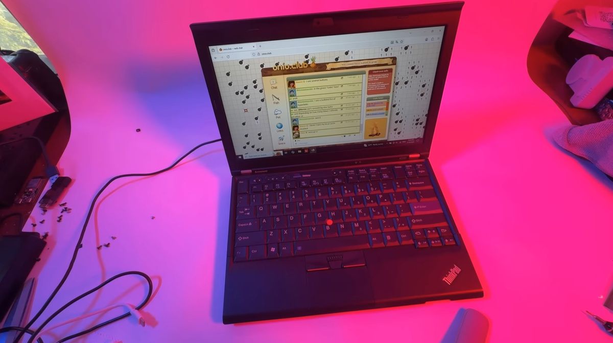 YouTuber upgrades 14-year-old ThinkPad laptop with a $25 DIY IPS display — simple panel swap breathes new life into 2012-era machine with 'visually noticeable' results
