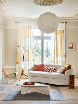 Contemporary beige living room