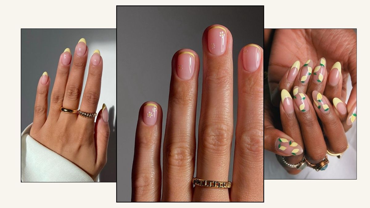 Fashion Insiders Are Ditching Classic French Tips for These Yellow Manicures Right Now